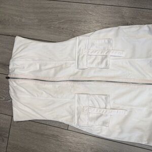 Jolie & Joy White Zip-Up dress